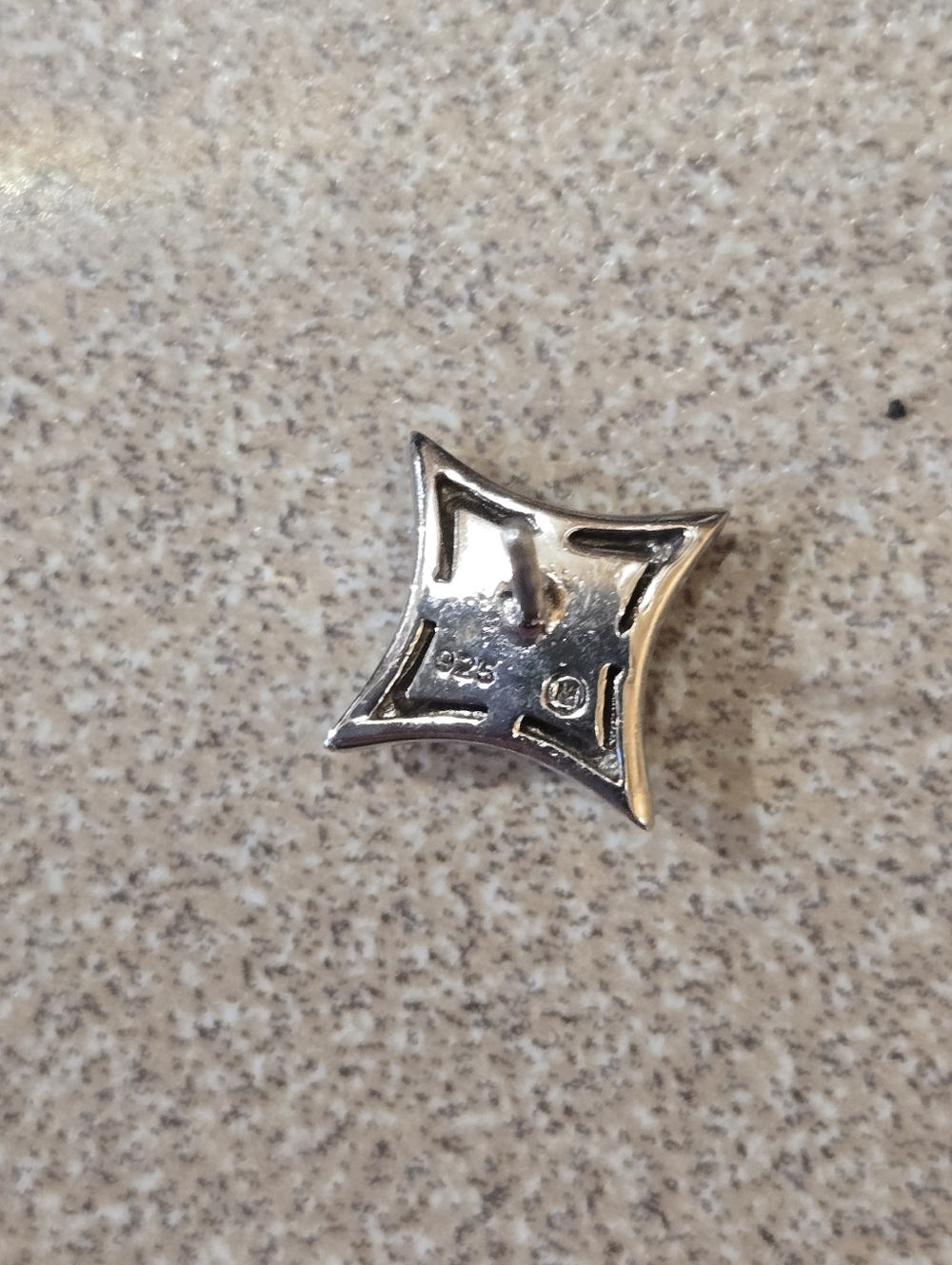 Diamond Star Stud Earrings (1/10 ct. t.w.) in Sterling Silver - Picture 9 of 9